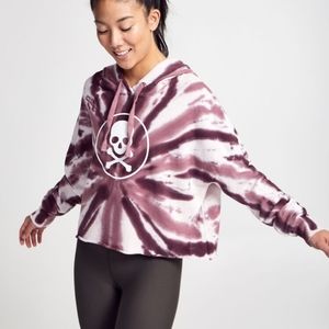 Soul cycle cropped tie dye sweatshirt xs